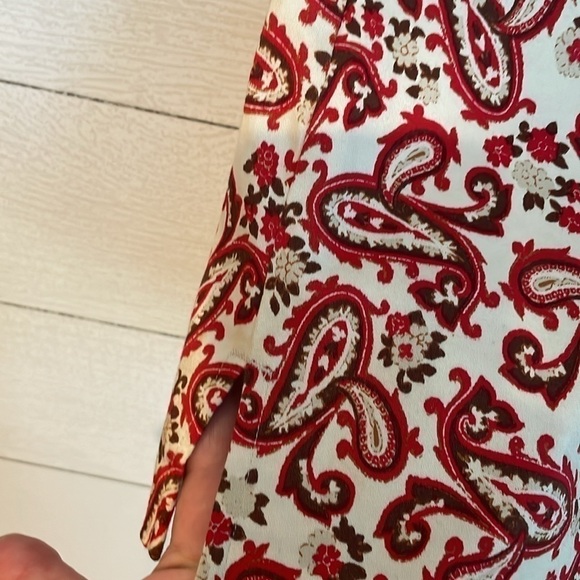 Lady Hagen Women's Cotton Red Paisley Golf Skort with Inner Shorts Size 12 - Picture 4 of 12